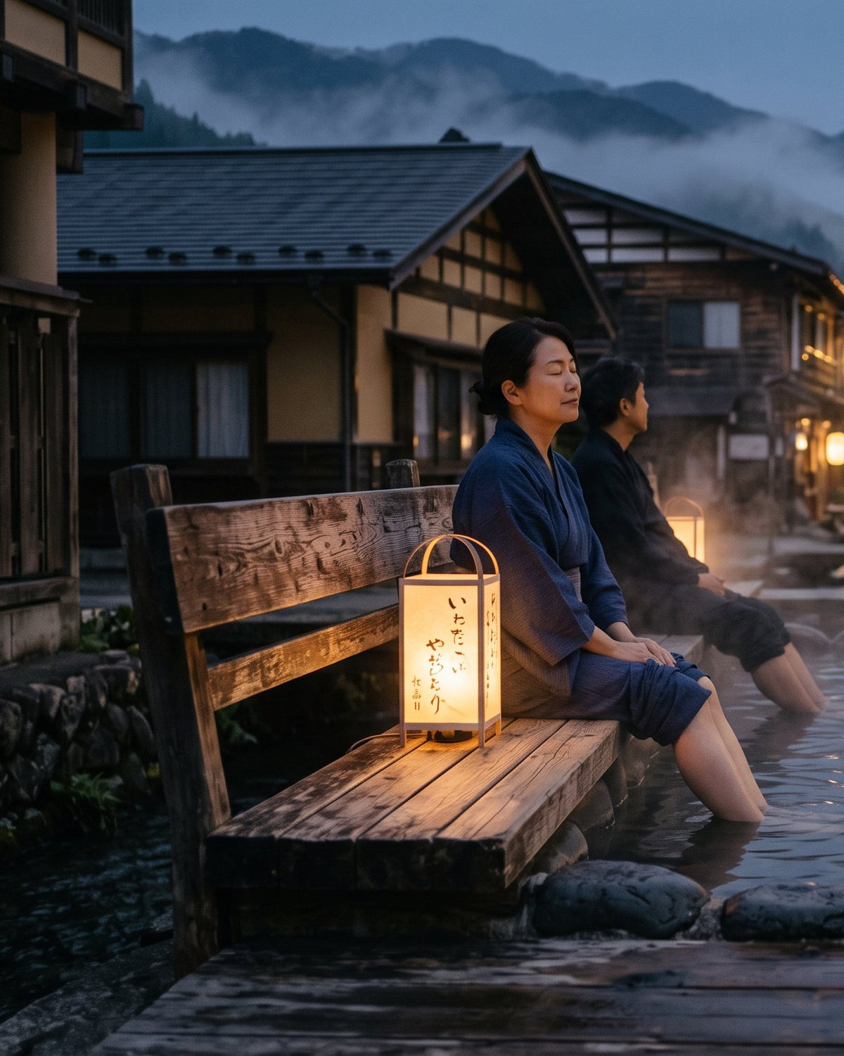 Ashiyu evening ritual