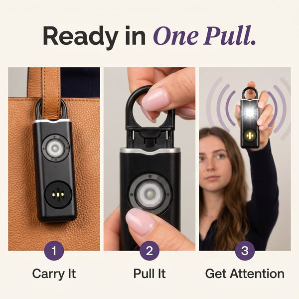 Ready in one pull: carry it, pull it, get attention